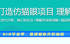 Dubbo主流版本打造仿猫眼项目 理解微服务核心思想