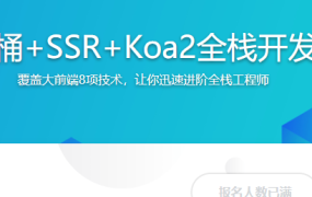Vue全家桶+SSR+Koa2全栈开发美团网