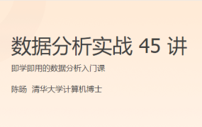 数据分析实战 45 讲