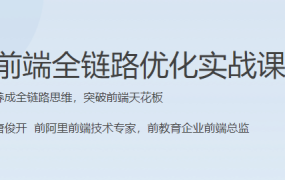 前端全链路优化实战课
