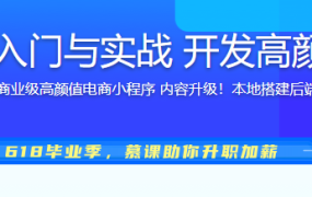 支付宝小程序入门与实战 开发高颜值电商项目
