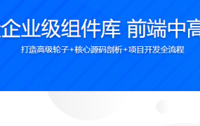 Vue3.0+TS打造企业级组件库 前端中高级开发者必修课