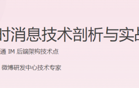 即时消息技术剖析与实战