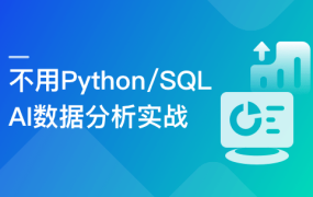 不用 Python/SQL，AI 数据分析实战课