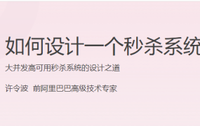 如何设计一个秒杀系统