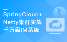 SpringCloud+Netty集群实战千万级 IM系统