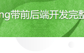 Java Spring带前后端开发完整电商平台