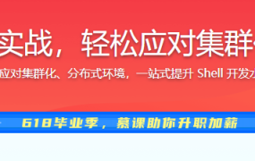 Shell 高阶开发实战，轻松应对集群化，分布式环境