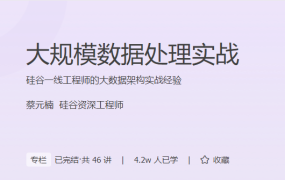大规模数据处理实战