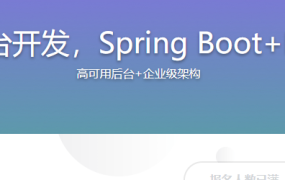 Java分布式后台开发，Spring Boot+Kafka+HBase