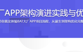 BAT大厂APP架构演进实践与优化之路