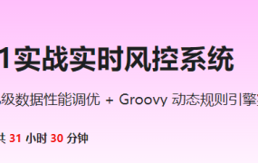Flink 从0到1实战实时风控系统
