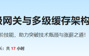 高性能多级网关与多级缓存架构落地实战