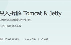 深入拆解 Tomcat & Jetty