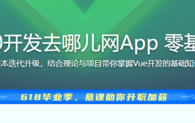 Vue2.5-2.6-3.0开发去哪儿网App 零基础入门到实战